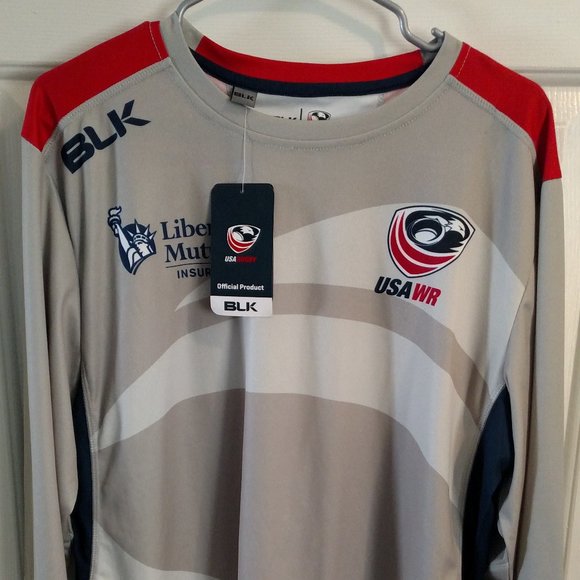 BLK USA WR Rugby Jersey Shirt Size Mens Medium NWT - Picture 1 of 5